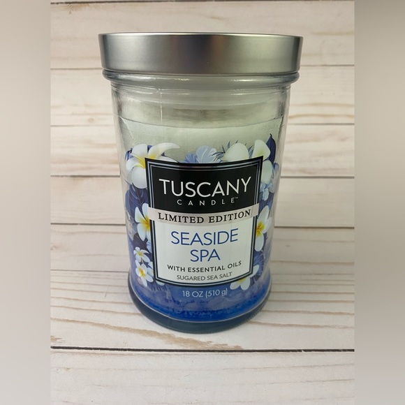 Tuscany Other - TUSCANY Jar Candle Seaside Spa 18 OZ Limited Edition Sugared Sea Salt